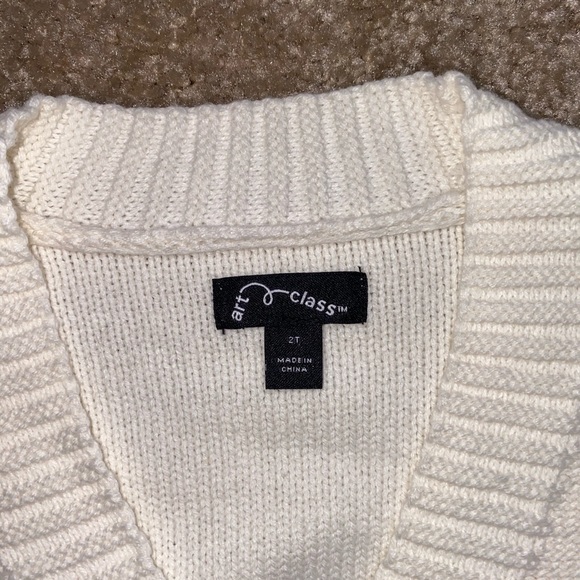 Art class cardigan ivory toddler girl sz 2t - Picture 5 of 5
